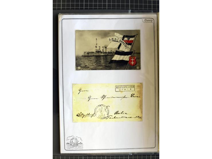 1914/1945, sehr umfangreiche Sammlung "Feldpost in Danzig" mit einigen hundert Briefen und Karten, dabei I. WK. mit interessa