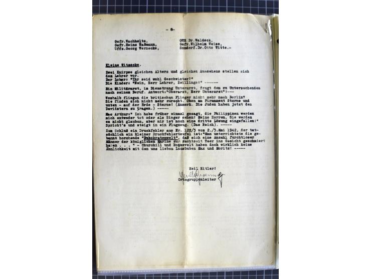 1914/1945, sehr umfangreiche Sammlung "Feldpost in Danzig" mit einigen hundert Briefen und Karten, dabei I. WK. mit interessa