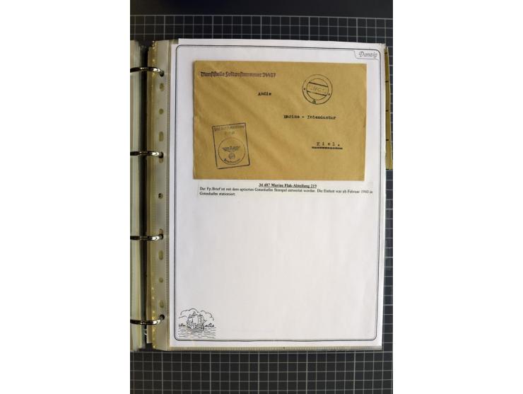 1914/1945, sehr umfangreiche Sammlung "Feldpost in Danzig" mit einigen hundert Briefen und Karten, dabei I. WK. mit interessa