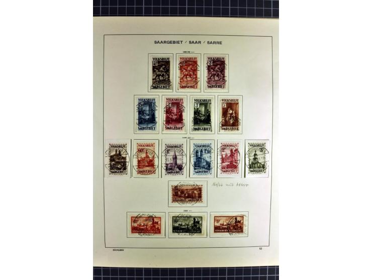 1920/59, sehr schöne gestempelte Sammlung mit vielen guten Werten, dabei Mi.-Nr. 1-17, 18-31, 104-07, 122-25, 128-34, 135-41,