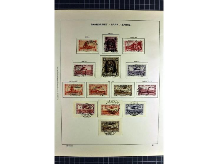1920/59, sehr schöne gestempelte Sammlung mit vielen guten Werten, dabei Mi.-Nr. 1-17, 18-31, 104-07, 122-25, 128-34, 135-41,