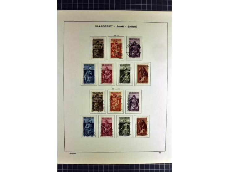1920/59, sehr schöne gestempelte Sammlung mit vielen guten Werten, dabei Mi.-Nr. 1-17, 18-31, 104-07, 122-25, 128-34, 135-41,