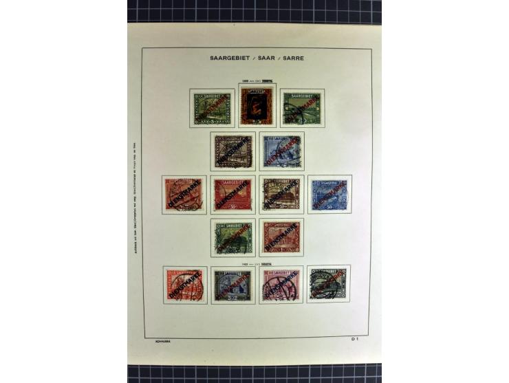 1920/59, sehr schöne gestempelte Sammlung mit vielen guten Werten, dabei Mi.-Nr. 1-17, 18-31, 104-07, 122-25, 128-34, 135-41,