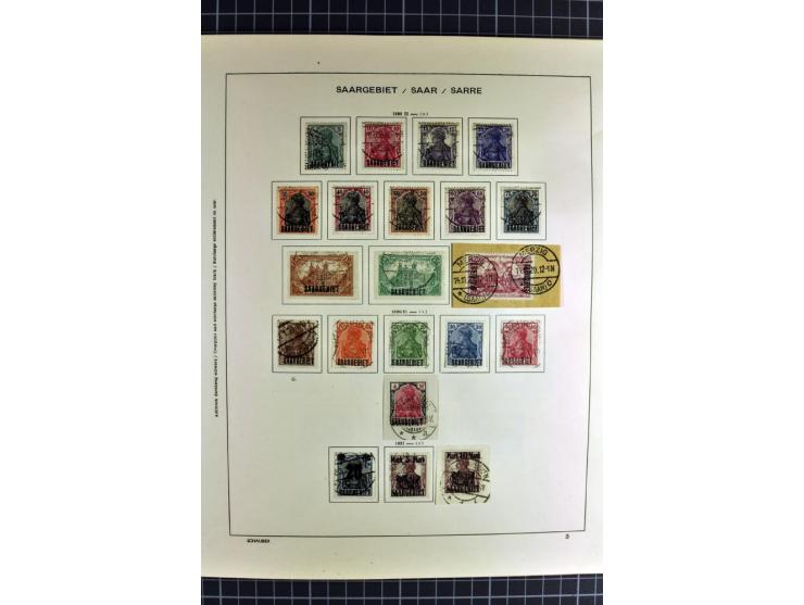 1920/59, sehr schöne gestempelte Sammlung mit vielen guten Werten, dabei Mi.-Nr. 1-17, 18-31, 104-07, 122-25, 128-34, 135-41,