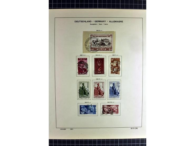 1920/59, sehr schöne gestempelte Sammlung mit vielen guten Werten, dabei Mi.-Nr. 1-17, 18-31, 104-07, 122-25, 128-34, 135-41,