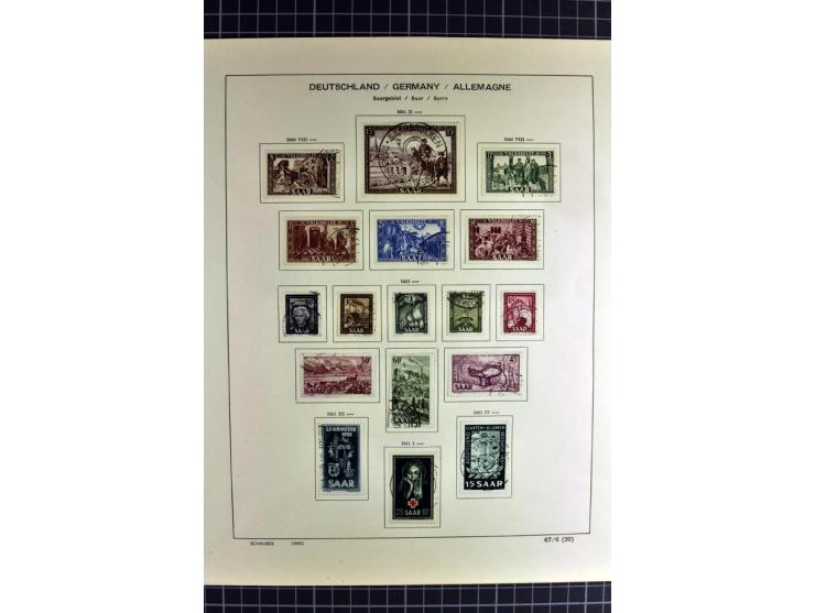 1920/59, sehr schöne gestempelte Sammlung mit vielen guten Werten, dabei Mi.-Nr. 1-17, 18-31, 104-07, 122-25, 128-34, 135-41,
