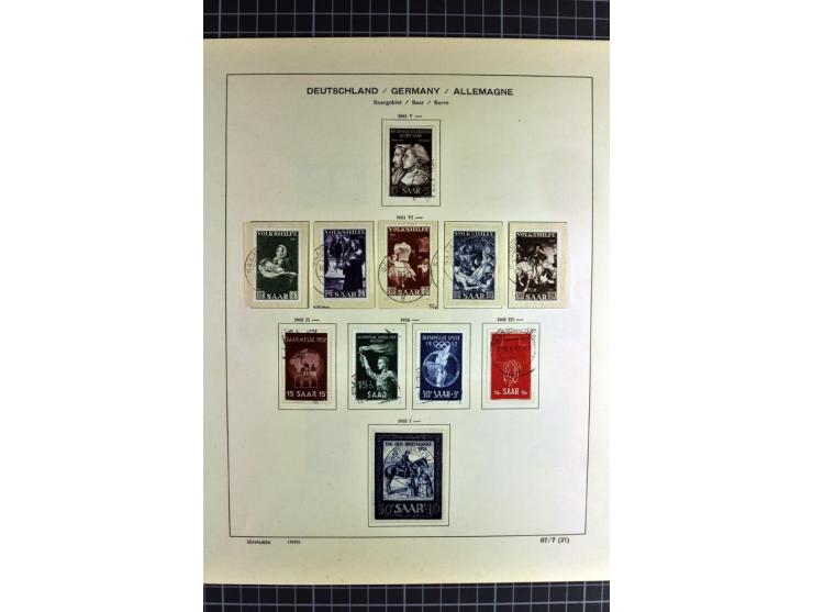 1920/59, sehr schöne gestempelte Sammlung mit vielen guten Werten, dabei Mi.-Nr. 1-17, 18-31, 104-07, 122-25, 128-34, 135-41,