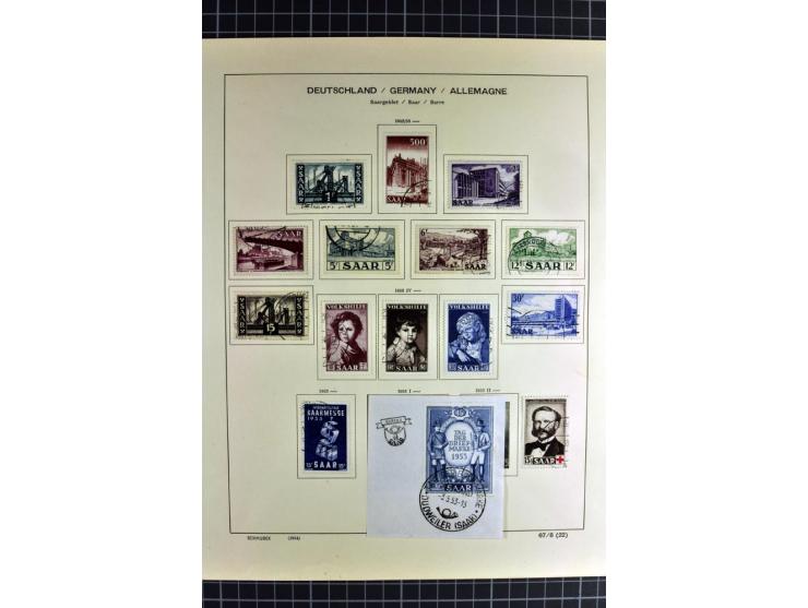 1920/59, sehr schöne gestempelte Sammlung mit vielen guten Werten, dabei Mi.-Nr. 1-17, 18-31, 104-07, 122-25, 128-34, 135-41,