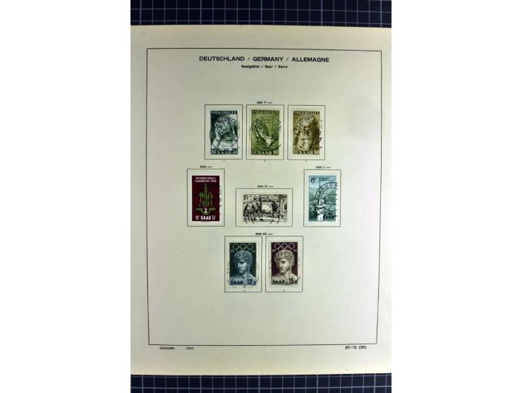 1920/59, sehr schöne gestempelte Sammlung mit vielen guten Werten, dabei Mi.-Nr. 1-17, 18-31, 104-07, 122-25, 128-34, 135-41,