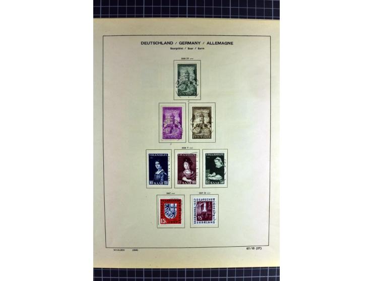 1920/59, sehr schöne gestempelte Sammlung mit vielen guten Werten, dabei Mi.-Nr. 1-17, 18-31, 104-07, 122-25, 128-34, 135-41,