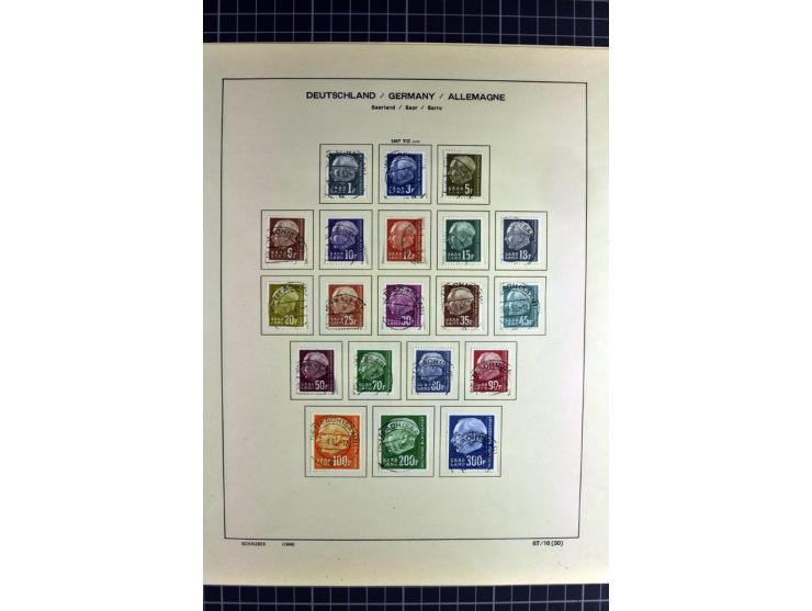 1920/59, sehr schöne gestempelte Sammlung mit vielen guten Werten, dabei Mi.-Nr. 1-17, 18-31, 104-07, 122-25, 128-34, 135-41,