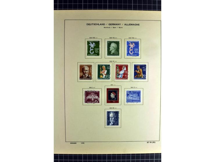 1920/59, sehr schöne gestempelte Sammlung mit vielen guten Werten, dabei Mi.-Nr. 1-17, 18-31, 104-07, 122-25, 128-34, 135-41,