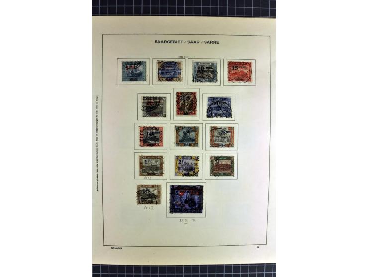 1920/59, sehr schöne gestempelte Sammlung mit vielen guten Werten, dabei Mi.-Nr. 1-17, 18-31, 104-07, 122-25, 128-34, 135-41,