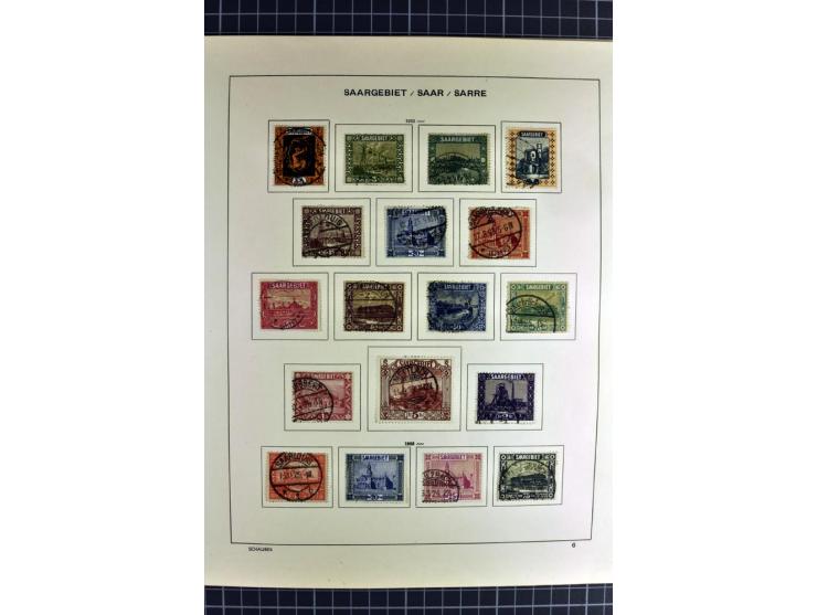 1920/59, sehr schöne gestempelte Sammlung mit vielen guten Werten, dabei Mi.-Nr. 1-17, 18-31, 104-07, 122-25, 128-34, 135-41,