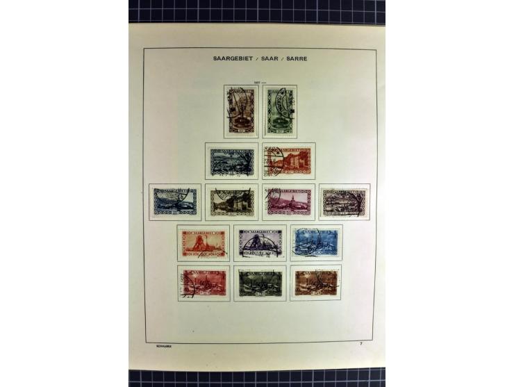 1920/59, sehr schöne gestempelte Sammlung mit vielen guten Werten, dabei Mi.-Nr. 1-17, 18-31, 104-07, 122-25, 128-34, 135-41,