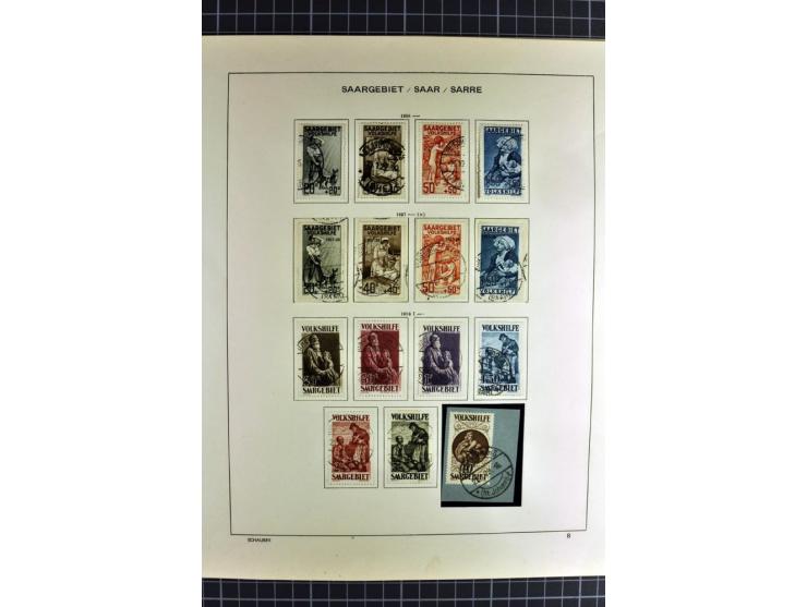 1920/59, sehr schöne gestempelte Sammlung mit vielen guten Werten, dabei Mi.-Nr. 1-17, 18-31, 104-07, 122-25, 128-34, 135-41,