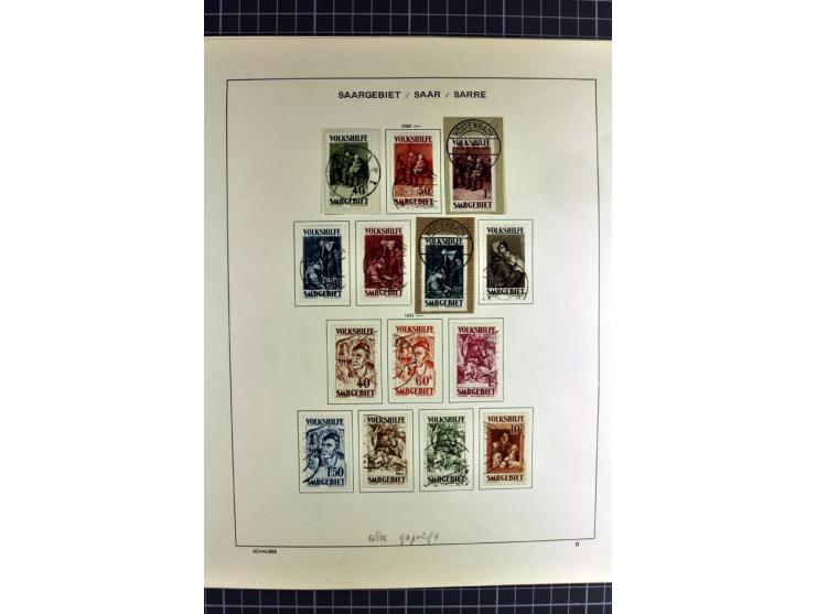 1920/59, sehr schöne gestempelte Sammlung mit vielen guten Werten, dabei Mi.-Nr. 1-17, 18-31, 104-07, 122-25, 128-34, 135-41,
