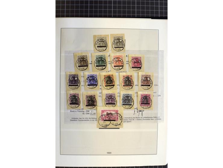 1920/59, schöne gestempelte Sammlung mit vielen besseren Werten, dabei Mi.-Nr. 1-17, 30II, 104-07, 151-57, 161-67, 168-70 und