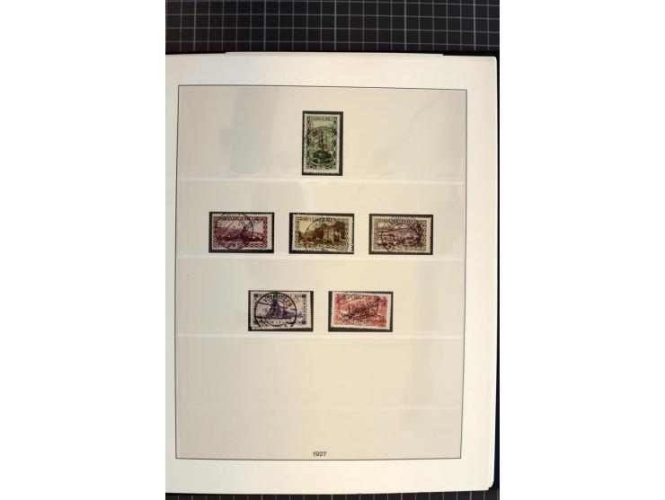 1920/59, schöne gestempelte Sammlung mit vielen besseren Werten, dabei Mi.-Nr. 1-17, 30II, 104-07, 151-57, 161-67, 168-70 und
