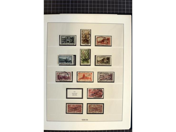 1920/59, schöne gestempelte Sammlung mit vielen besseren Werten, dabei Mi.-Nr. 1-17, 30II, 104-07, 151-57, 161-67, 168-70 und