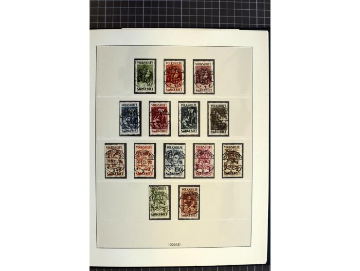 1920/59, schöne gestempelte Sammlung mit vielen besseren Werten, dabei Mi.-Nr. 1-17, 30II, 104-07, 151-57, 161-67, 168-70 und