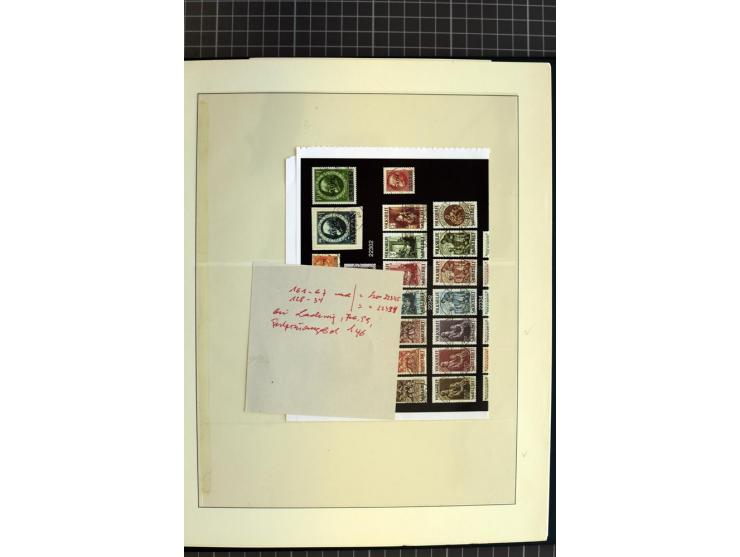 1920/59, schöne gestempelte Sammlung mit vielen besseren Werten, dabei Mi.-Nr. 1-17, 30II, 104-07, 151-57, 161-67, 168-70 und