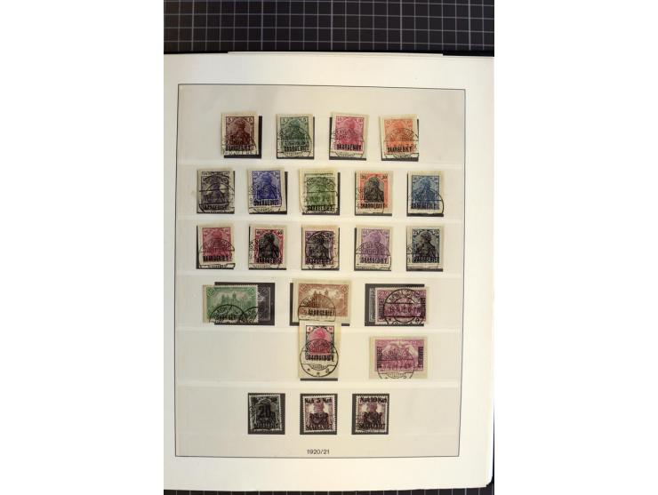 1920/59, schöne gestempelte Sammlung mit vielen besseren Werten, dabei Mi.-Nr. 1-17, 30II, 104-07, 151-57, 161-67, 168-70 und