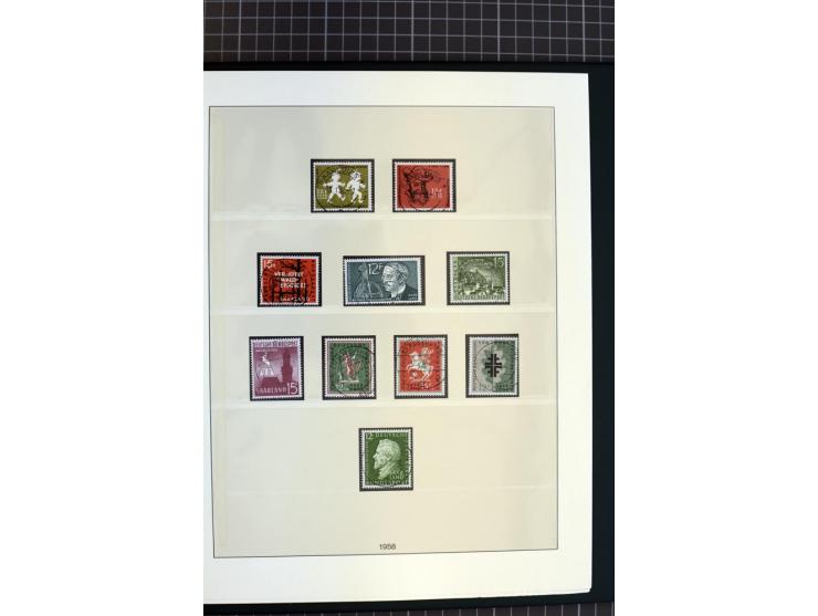 1920/59, schöne gestempelte Sammlung mit vielen besseren Werten, dabei Mi.-Nr. 1-17, 30II, 104-07, 151-57, 161-67, 168-70 und