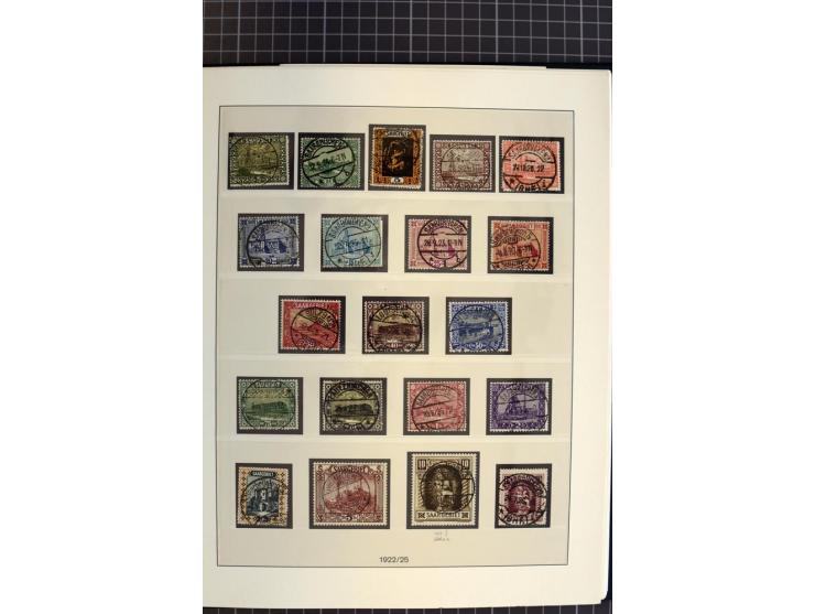 1920/59, schöne gestempelte Sammlung mit vielen besseren Werten, dabei Mi.-Nr. 1-17, 30II, 104-07, 151-57, 161-67, 168-70 und