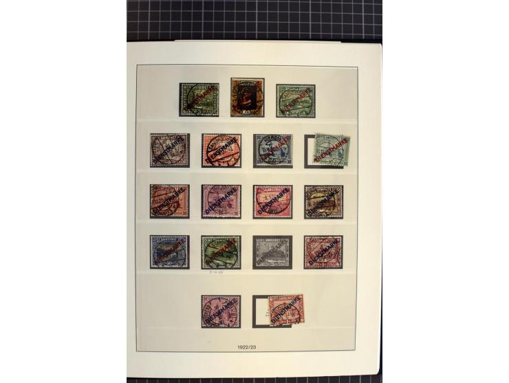 1920/59, schöne gestempelte Sammlung mit vielen besseren Werten, dabei Mi.-Nr. 1-17, 30II, 104-07, 151-57, 161-67, 168-70 und