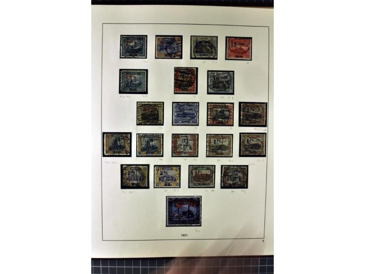 1920/56, sehr schöne gestempelte Sammlung mit vieln guten Werten dabei Mi.-Nr. 1IK, 3Ib, 5cIII, 10y, 14aI, 15K, 16, 18-31, 43