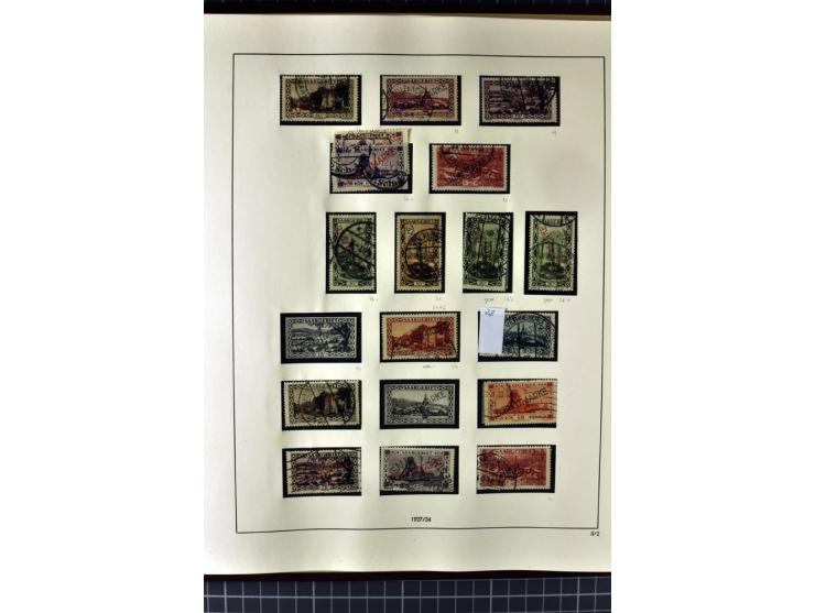 1920/56, sehr schöne gestempelte Sammlung mit vieln guten Werten dabei Mi.-Nr. 1IK, 3Ib, 5cIII, 10y, 14aI, 15K, 16, 18-31, 43