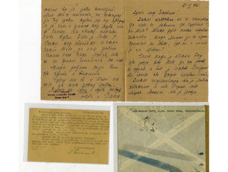 1942/45, sehr interessante Partie von 11 Briefen bzw. Karten von Kroaten, Serben und Volksdeutschen in der Waffen-SS, gute Er