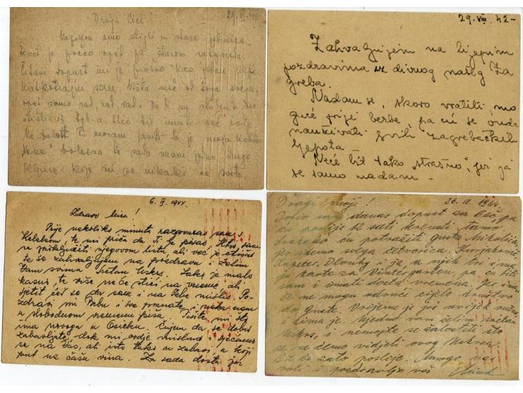 1942/45, sehr interessante Partie von 11 Briefen bzw. Karten von Kroaten, Serben und Volksdeutschen in der Waffen-SS, gute Er