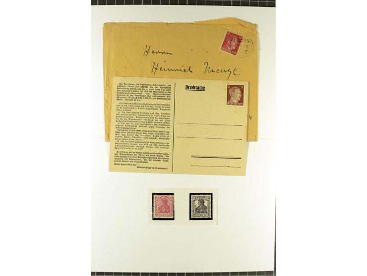 1914/1943, Partie mit meist ungebrauchten/postfrischen Marken, dabei u.a. Mi.-Nr. 3-8 gestempelt, Mi.-Nr. 9-14 e kpl. ungebra