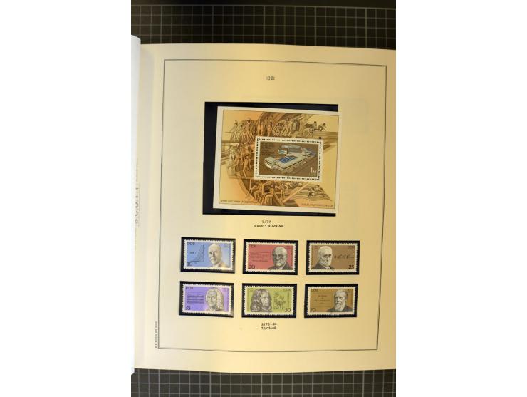 1945/2012, ungebrauchte/postfrische und gestempelte Sammlung Bund/Berlin und DDR sowie Zonen, dabei fast alle Anfangswerte so