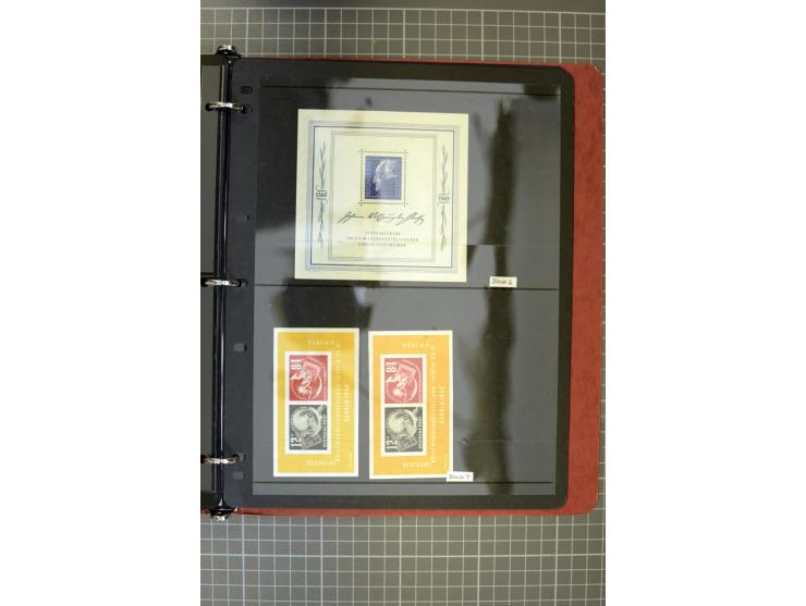 1945/2012, ungebrauchte/postfrische und gestempelte Sammlung Bund/Berlin und DDR sowie Zonen, dabei fast alle Anfangswerte so