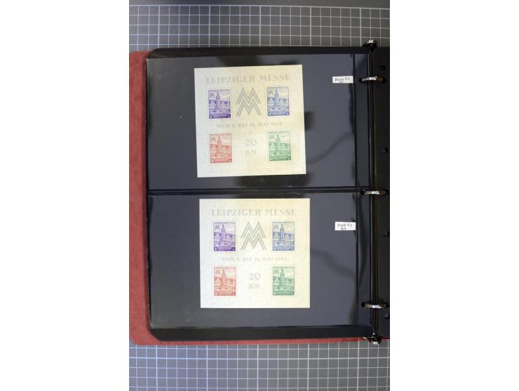 1945/2012, ungebrauchte/postfrische und gestempelte Sammlung Bund/Berlin und DDR sowie Zonen, dabei fast alle Anfangswerte so