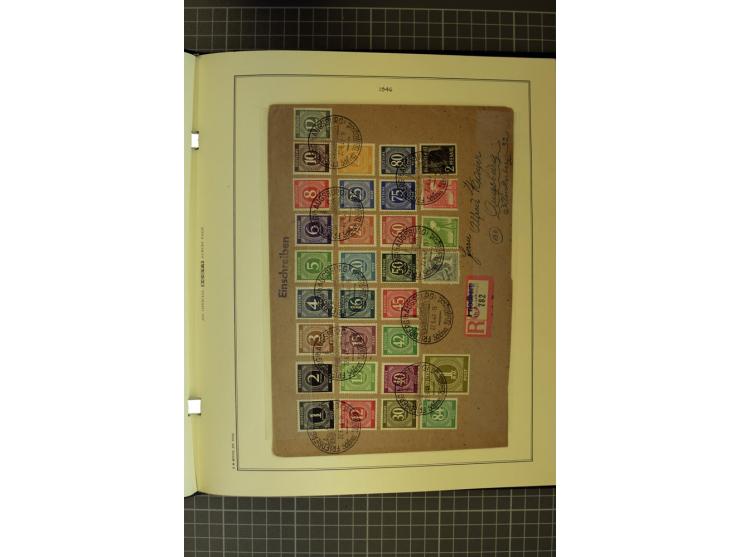 1945/2012, ungebrauchte/postfrische und gestempelte Sammlung Bund/Berlin und DDR sowie Zonen, dabei fast alle Anfangswerte so
