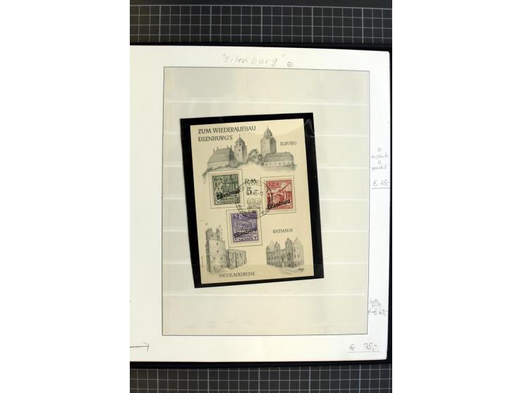 1945/1946, interessante, meist postfrische und ungebrauchte Sammlung mit vieln besseren und kpl. Ausgaben sowie einige Besond