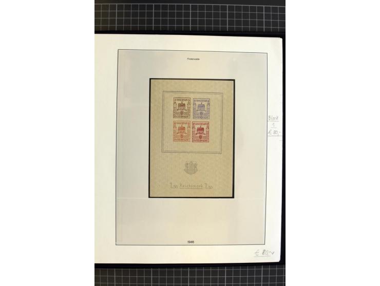 1945/1946, interessante, meist postfrische und ungebrauchte Sammlung mit vieln besseren und kpl. Ausgaben sowie einige Besond