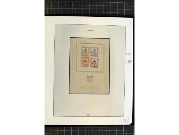 1945/1946, interessante, meist postfrische und ungebrauchte Sammlung mit vieln besseren und kpl. Ausgaben sowie einige Besond