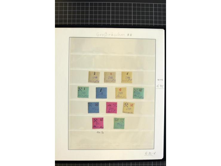 1945/1946, interessante, meist postfrische und ungebrauchte Sammlung mit vieln besseren und kpl. Ausgaben sowie einige Besond