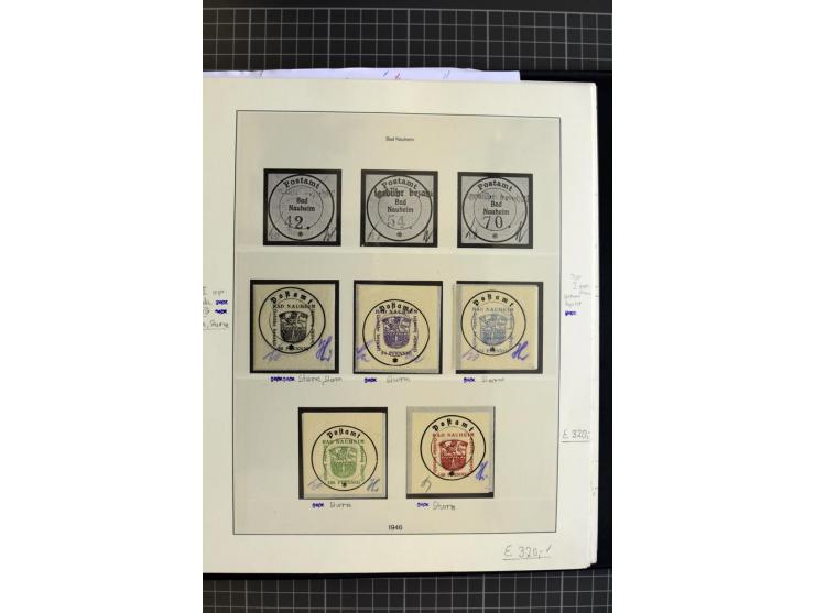 1945/1946, interessante, meist postfrische und ungebrauchte Sammlung mit vieln besseren und kpl. Ausgaben sowie einige Besond