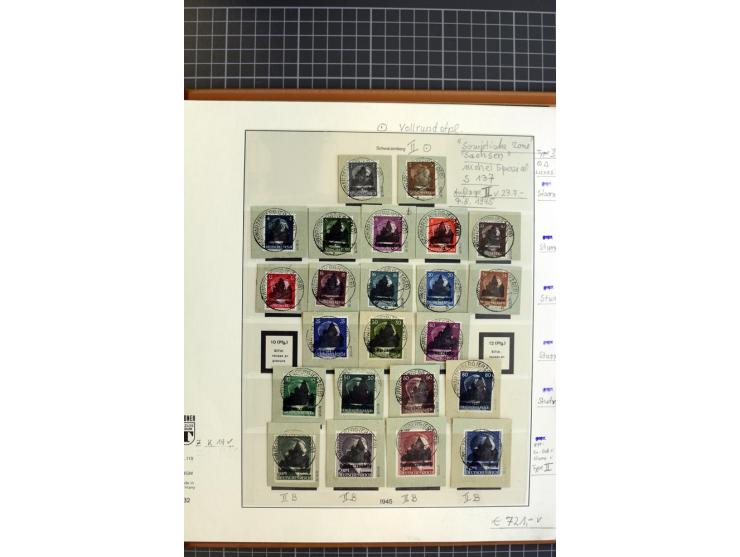 1945/1946, interessante, meist postfrische und ungebrauchte Sammlung mit vieln besseren und kpl. Ausgaben sowie einige Besond