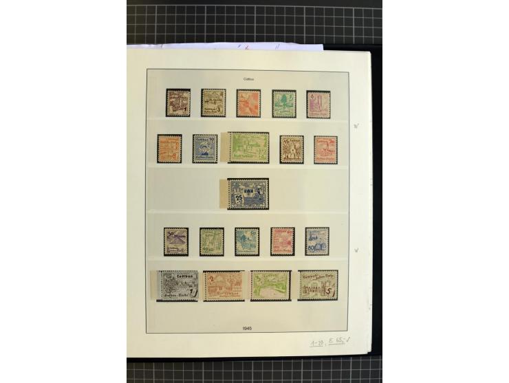 1945/1946, interessante, meist postfrische und ungebrauchte Sammlung mit vieln besseren und kpl. Ausgaben sowie einige Besond