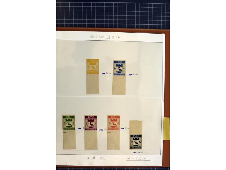 1945/1946, interessante, meist postfrische und ungebrauchte Sammlung mit vieln besseren und kpl. Ausgaben sowie einige Besond