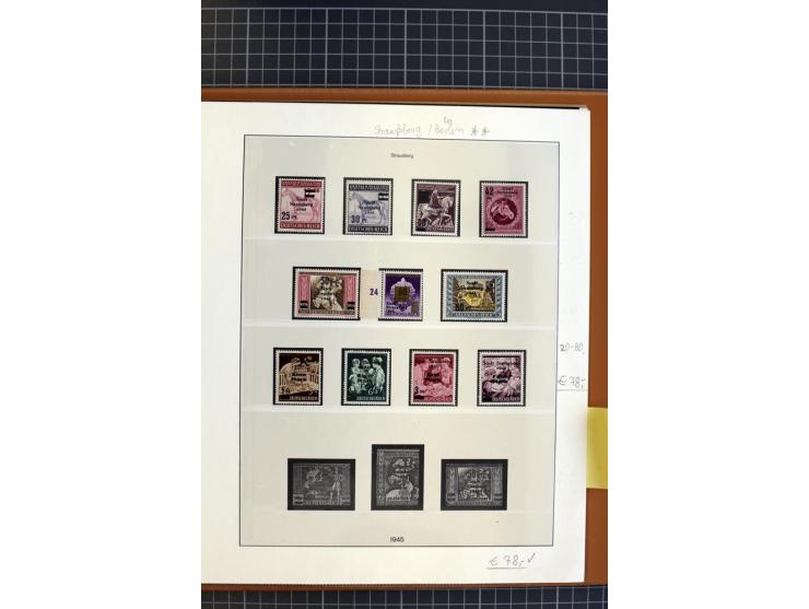1945/1946, interessante, meist postfrische und ungebrauchte Sammlung mit vieln besseren und kpl. Ausgaben sowie einige Besond