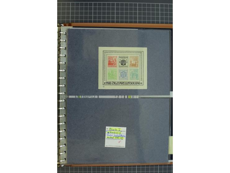 1945/1946, interessante, meist postfrische und ungebrauchte Sammlung mit vieln besseren und kpl. Ausgaben sowie einige Besond
