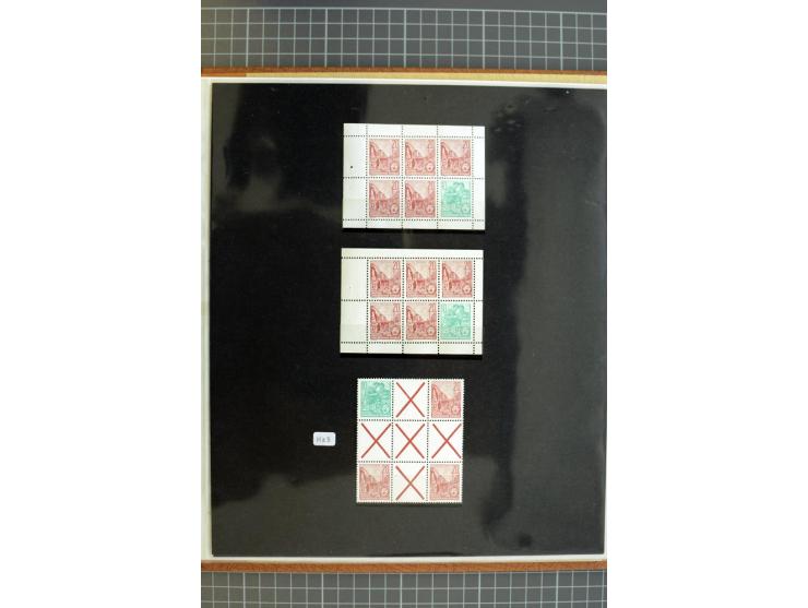 ZUSAMMENDRUCKE: 1955/1990, postfrische Sammlung der Freimarken-Zusammendrucke und aller Markenheftchenbogen ab Fünfjahrplan b